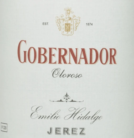 Gobernador Oloroso - Emilio Hidalgo 3 Gobernador Oloroso - Emilio Hidalgo -Getränke Verkäufe 2024 hidalgo gobernador etikett 800x800