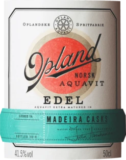 Opland Edel Madeira Cask Norwegian Aquavit - Opland