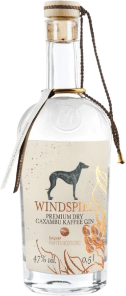 Premium Dry Caxambu Kaffee Gin 0,5 L - Windspiel Manufaktur